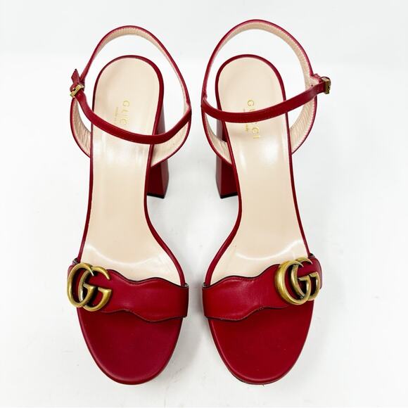 Gucci Marmont GG Platform Sandals Size EU 39.5 - Picture 4 of 16